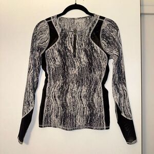 Lululemon Womens Sun Runner Half Zip Long Sleeve Rash Guard Shirt No Size